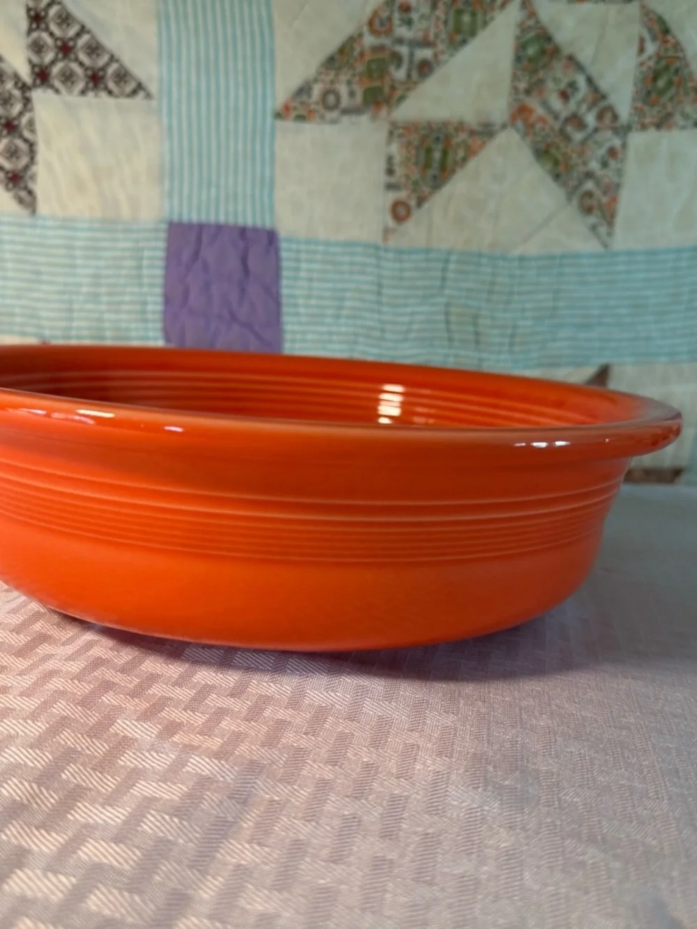 Fiestaware Poppy Classic Rim 10 1/2” Extra Large Serving Bowl